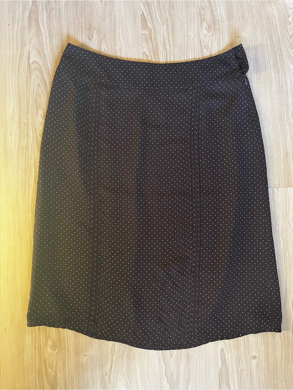 Twee office new girl  Skirt with White Micro Dots - A-Line